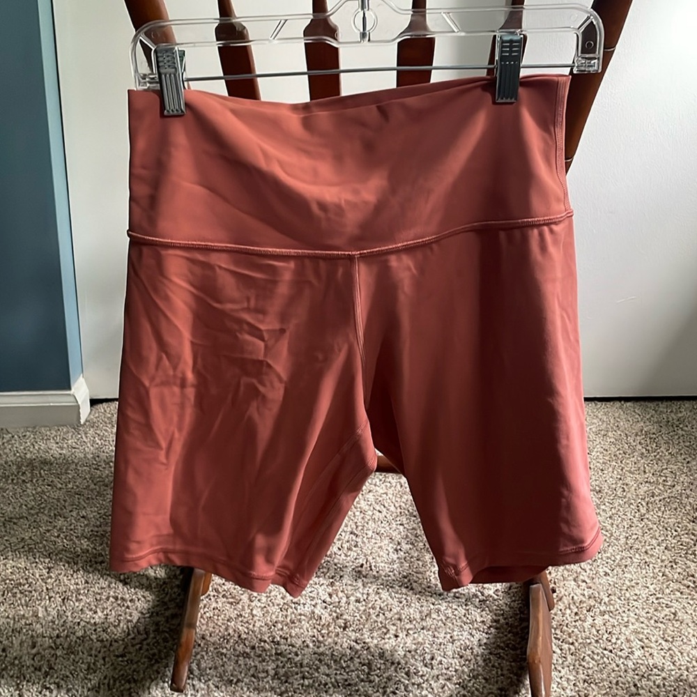 Lululemon biker shorts.